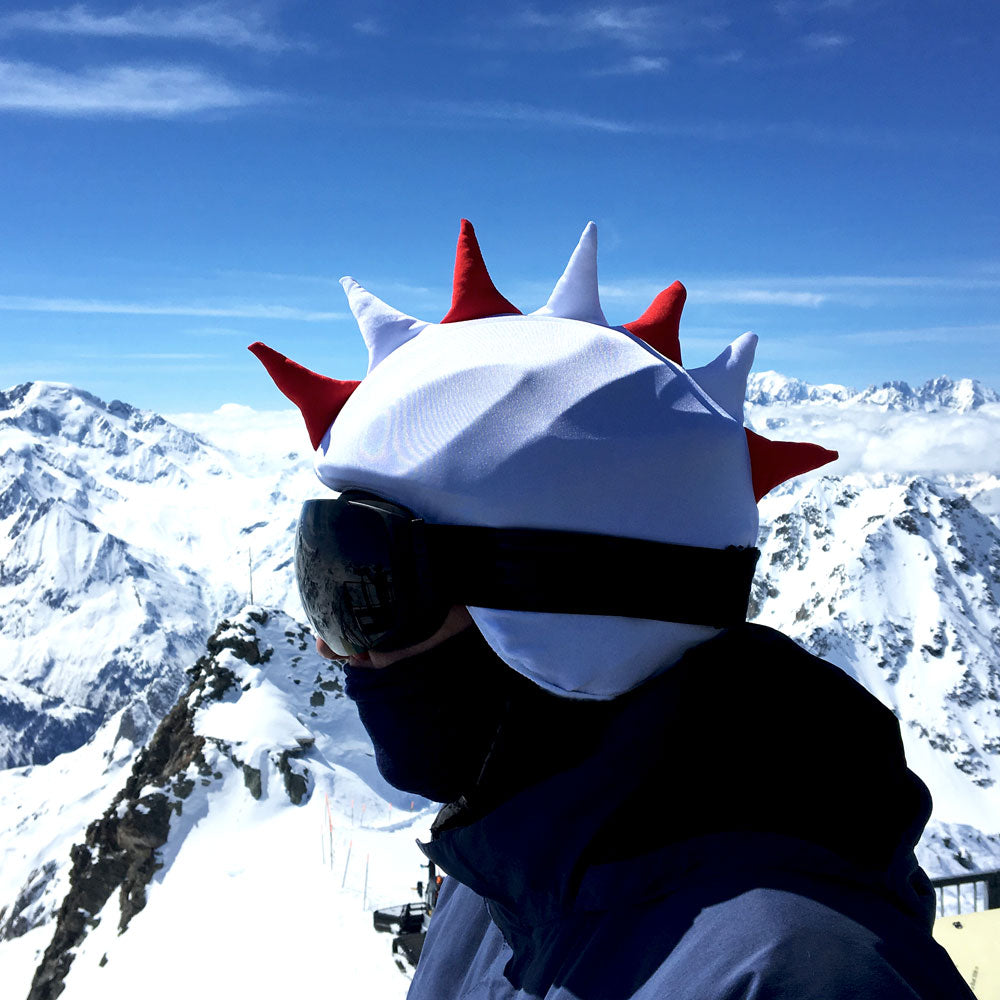 Coolcasc Show Time Helmet Cover Red/White Dragon