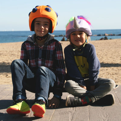 Coolcasc Show Time Helmet Cover Orange-Bumps