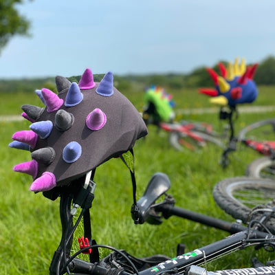 Coolcasc-Show Time Helmet Cover Purple Horns