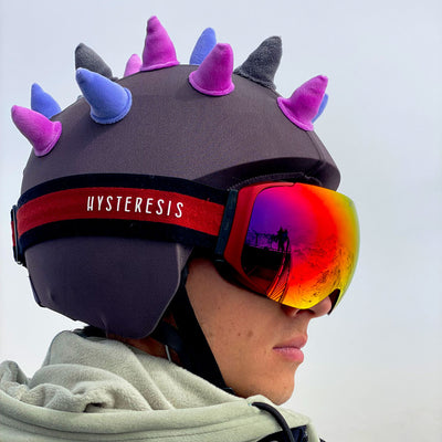 Coolcasc-Show Time Helmet Cover Purple Horns