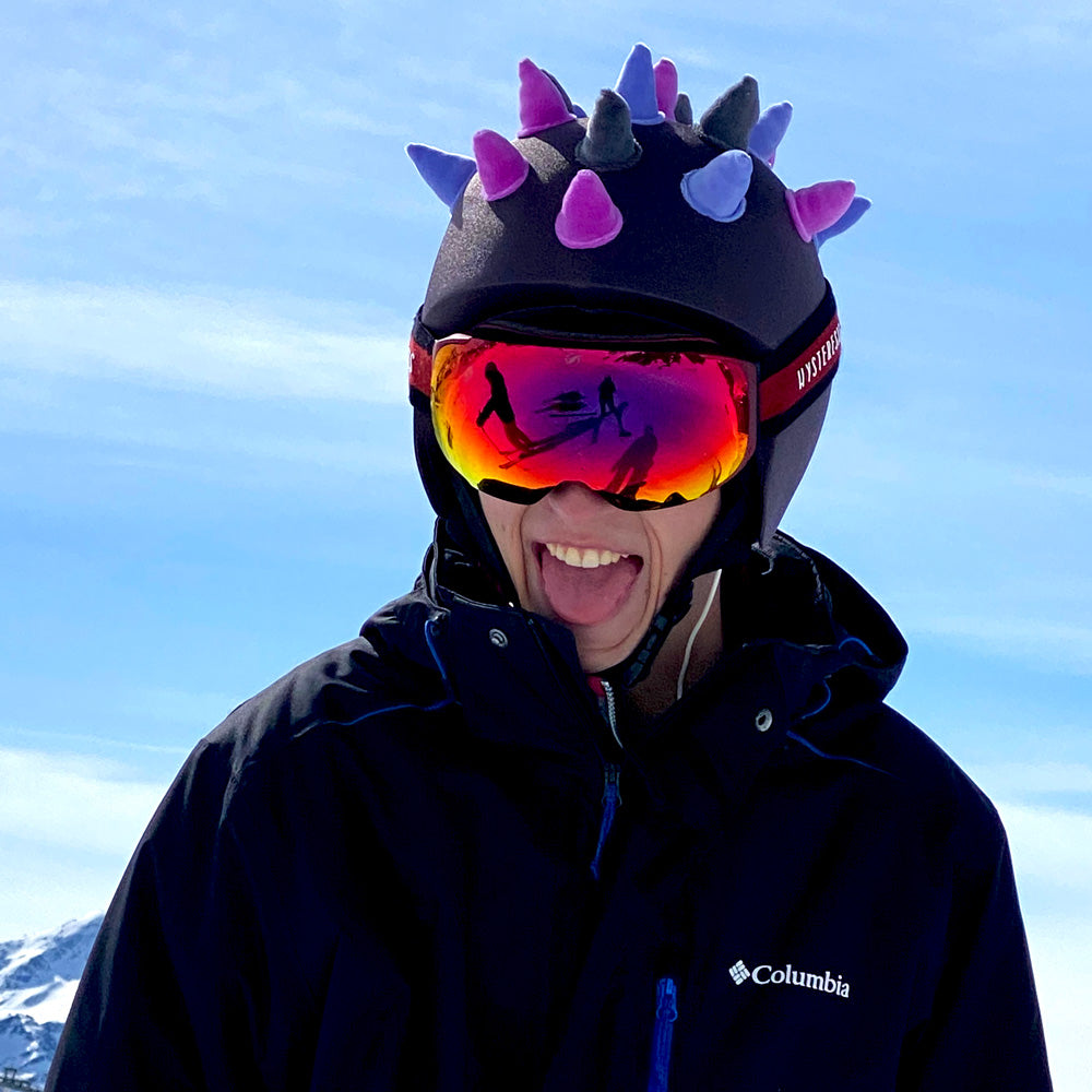Coolcasc-Show Time Helmet Cover Purple Horns