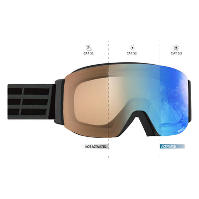 Salice 102 DARWX Double Antifog Mirror Light Adaptive Black