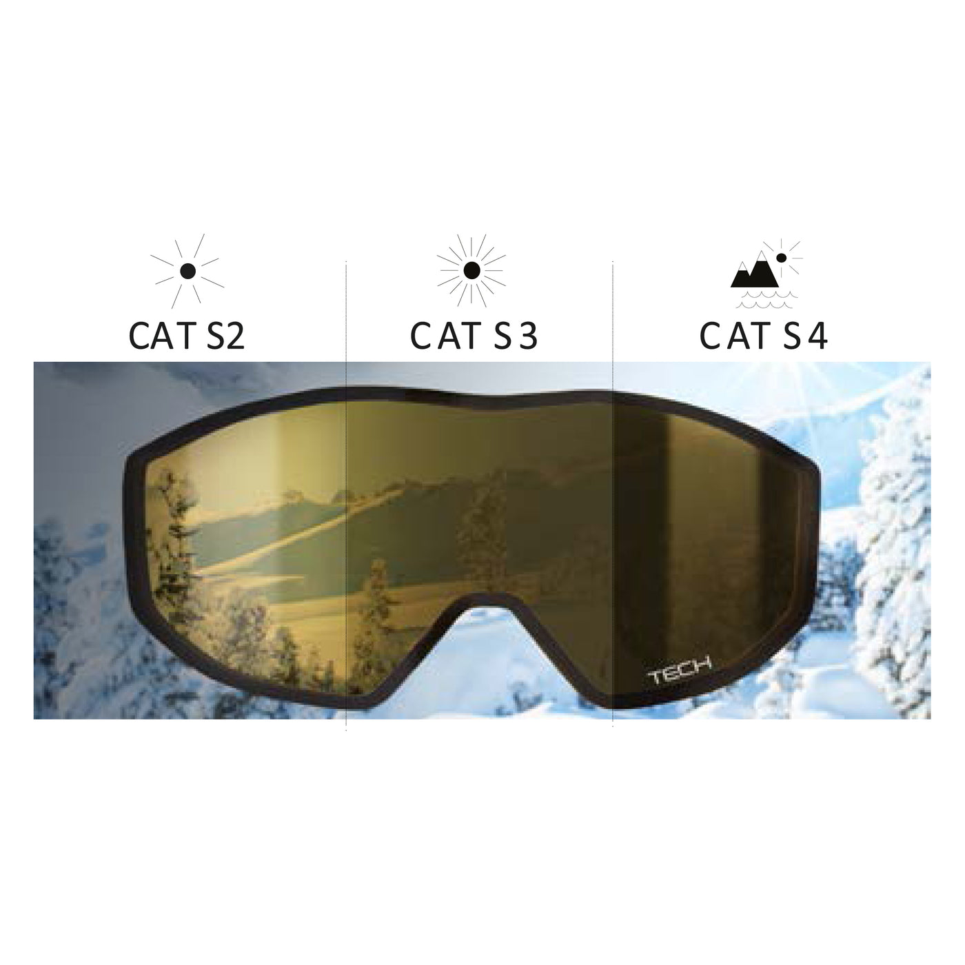 Salice 604 Goggles Double Antifog Tech Lens/Black