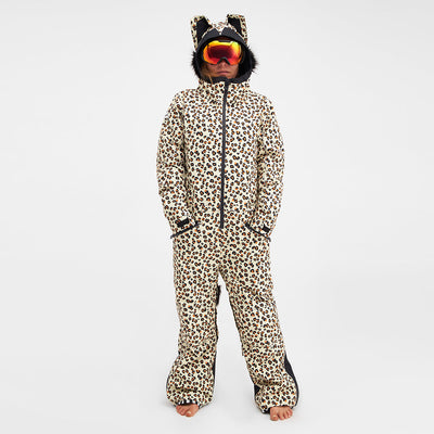 WeeDo Adult Snow Suit & Mittens Leopard - Coming Soon