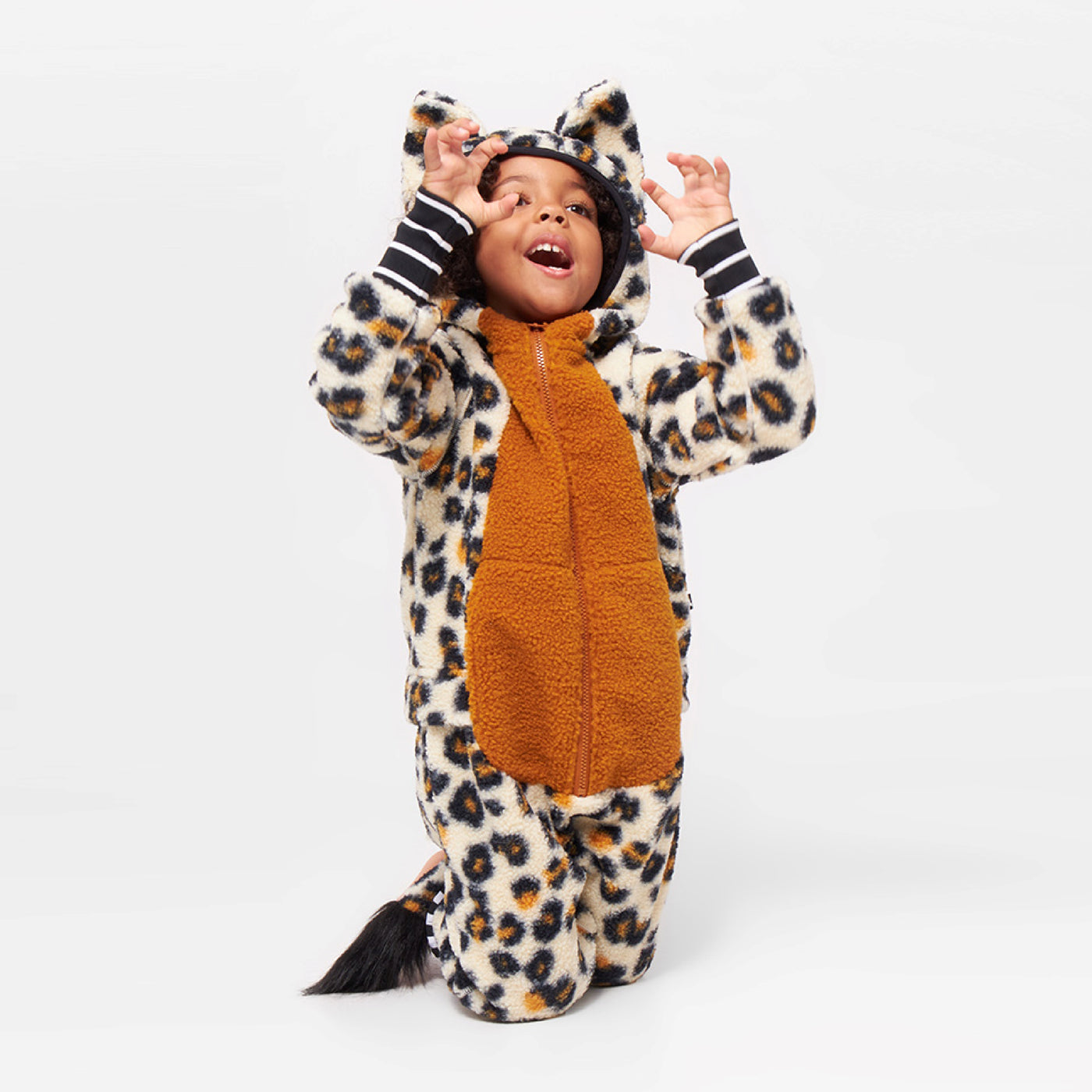 Weedo Kids Fleece Jumpsuit CheetahDo
