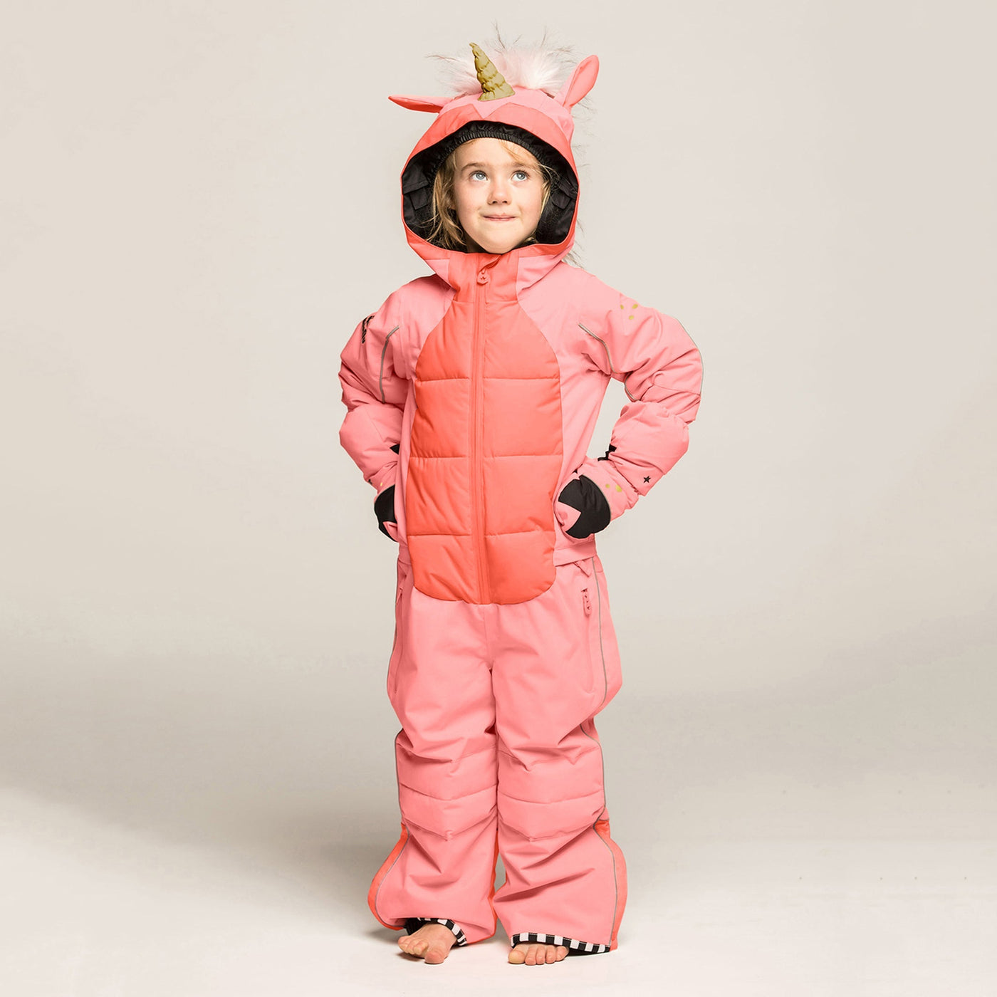 Weedo Kids Unicorn Snowsuit UNIDO GOLD - LAST SIZE LEFT - SIZE 92-104cm