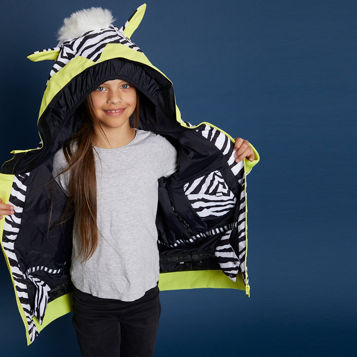 WeeDo Kids Snow Jacket Zebra