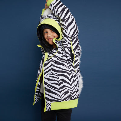 WeeDo Kids Snow Jacket Zebra