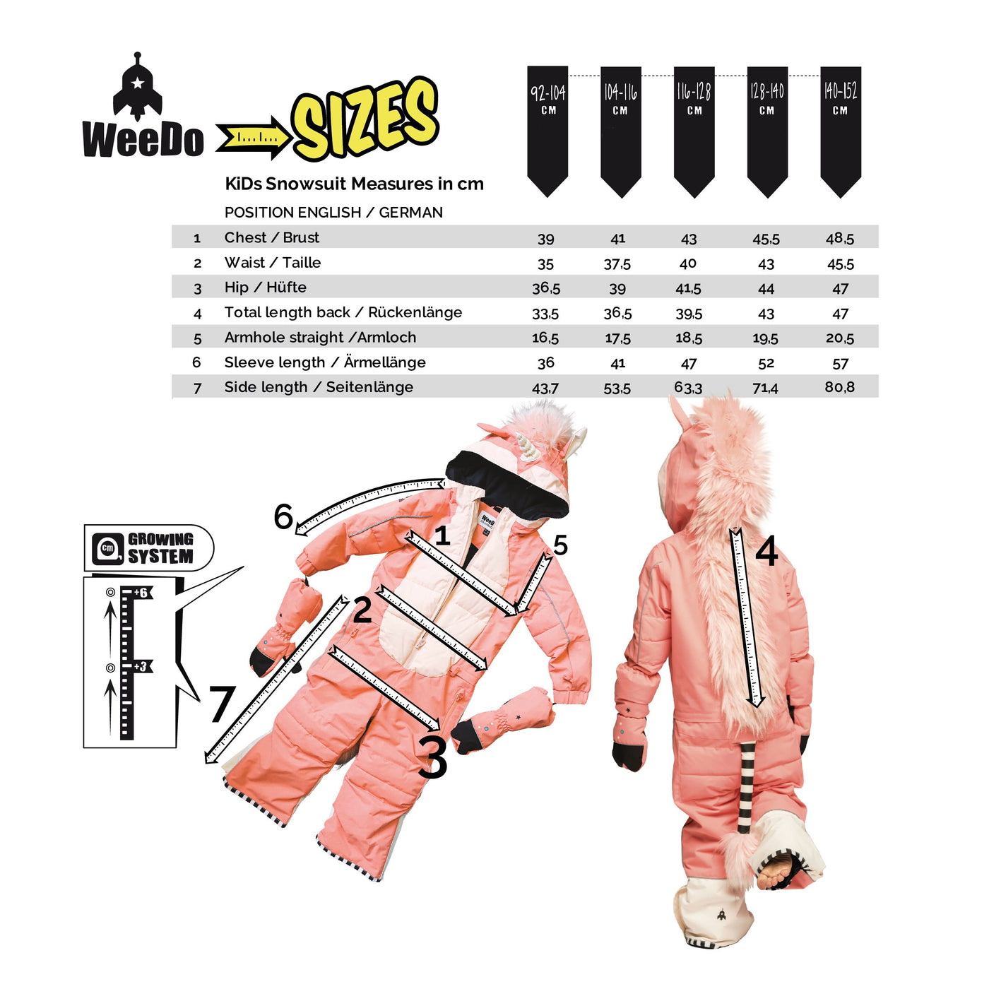 Weedo Kids Snowsuit OH DEER