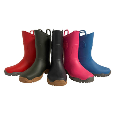 Boatilus Ducky Welly Boot Fuchsia/Grey