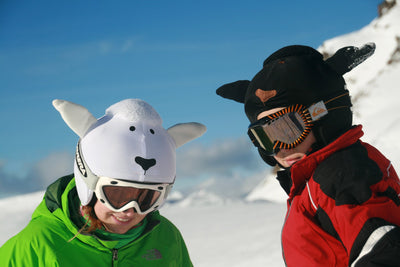 Coolcasc Animals Helmet Cover White Sheep.