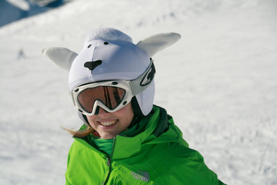 Coolcasc Animals Helmet Cover White Sheep.