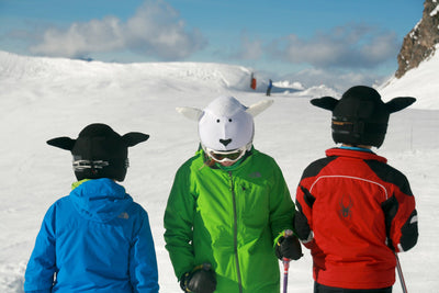 Coolcasc Animals Helmet Cover Black Sheep.