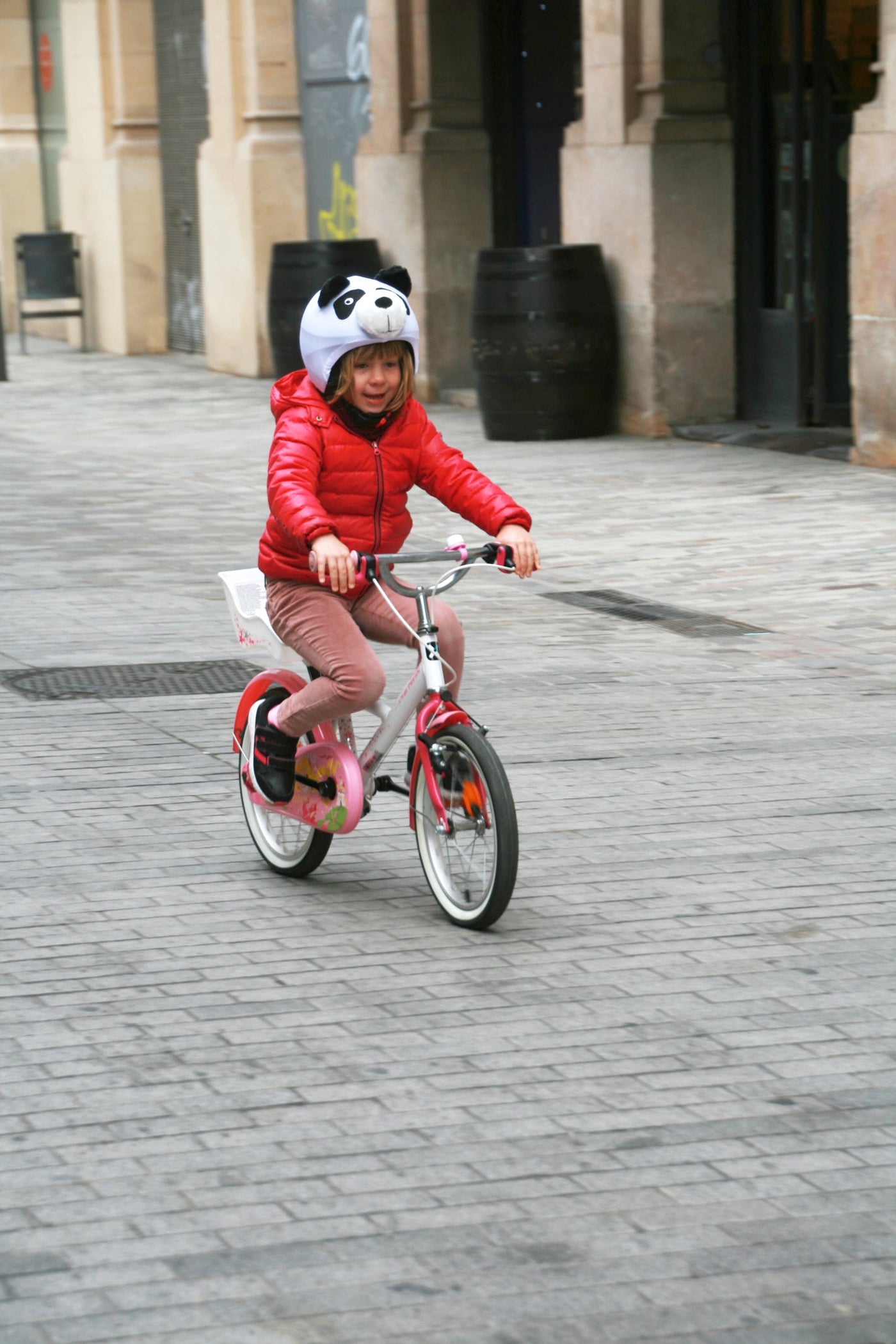 Coolcasc Animals Helmet Cover Panda Bear.