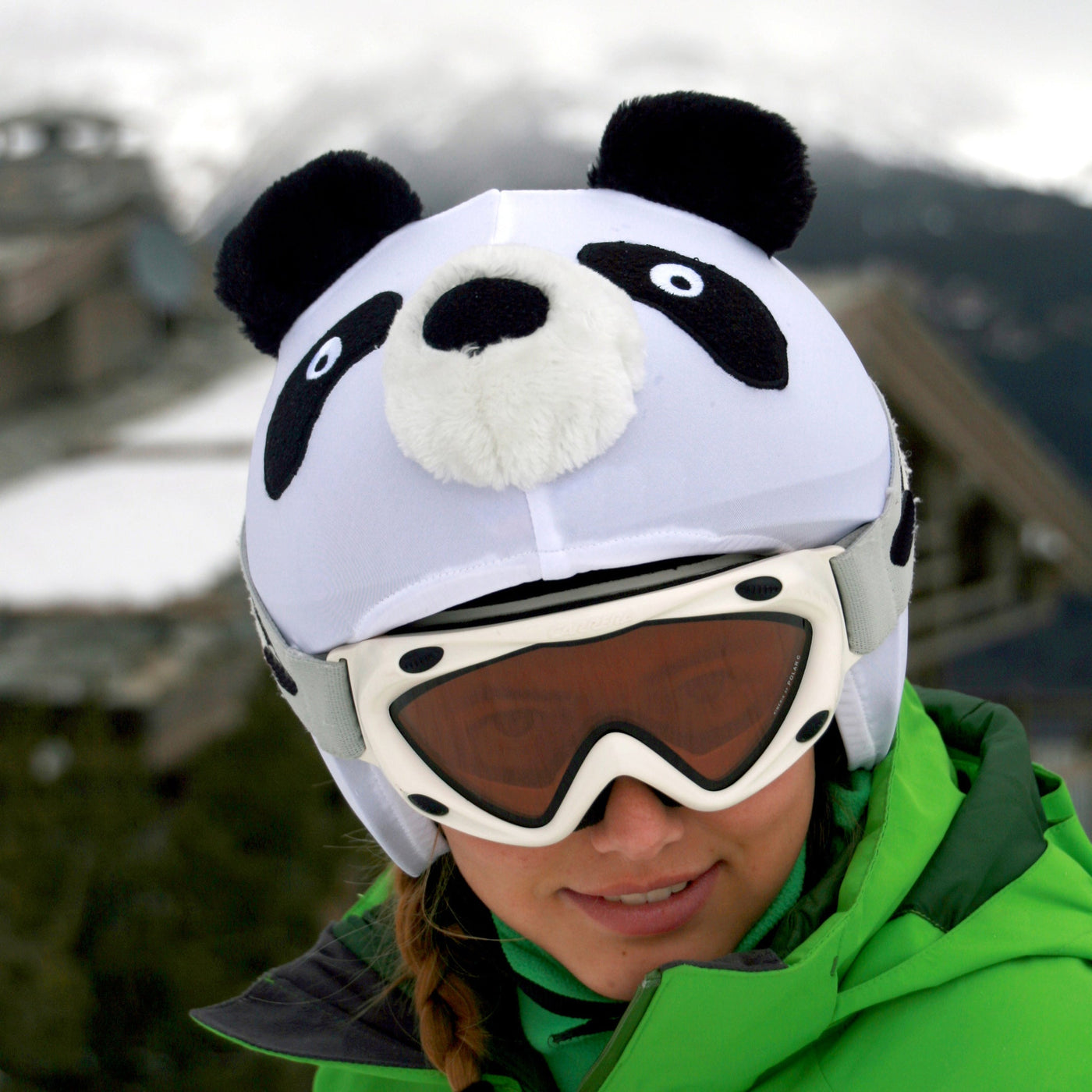 Coolcasc Animals Helmet Cover Panda Bear.