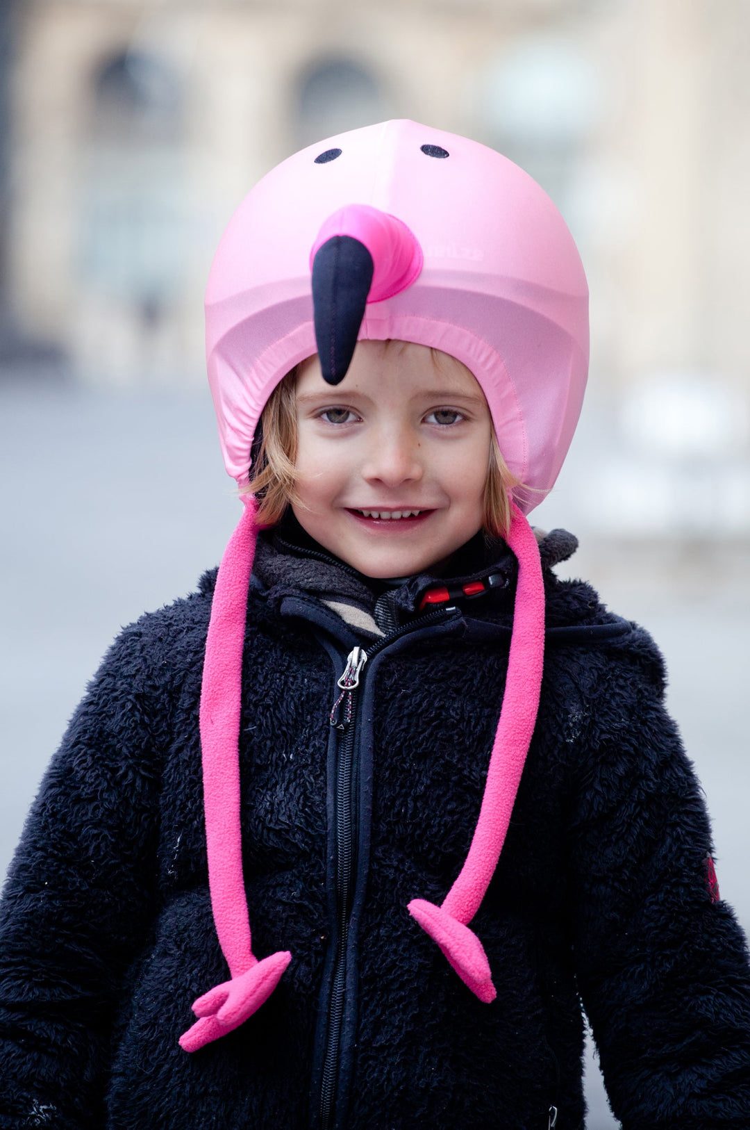 Flamingo bike helmet