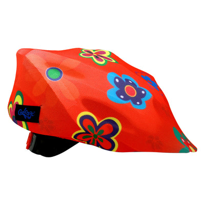 Coolcasc Bike Helmet Cover Hippy Flowers.