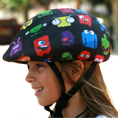 Coolcasc Bike Helmet Cover Comic Monsters.