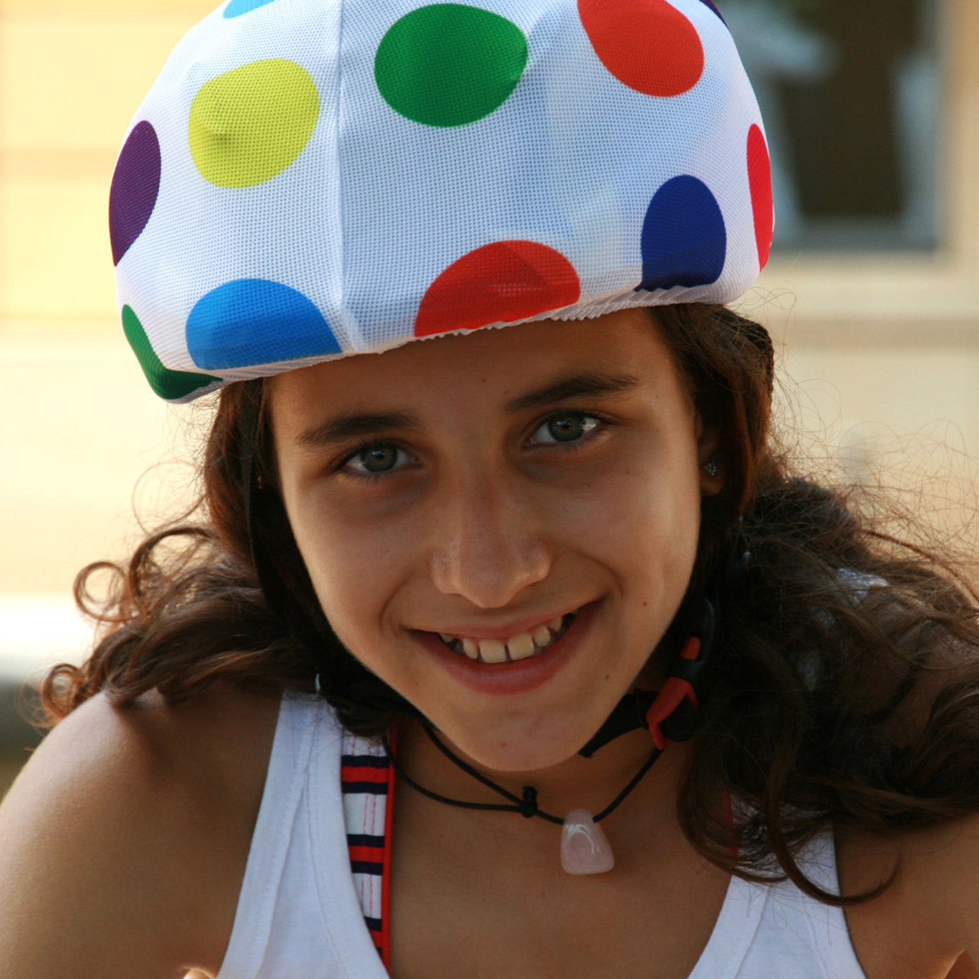 Coolcasc Bike Helmet Cover Dots.