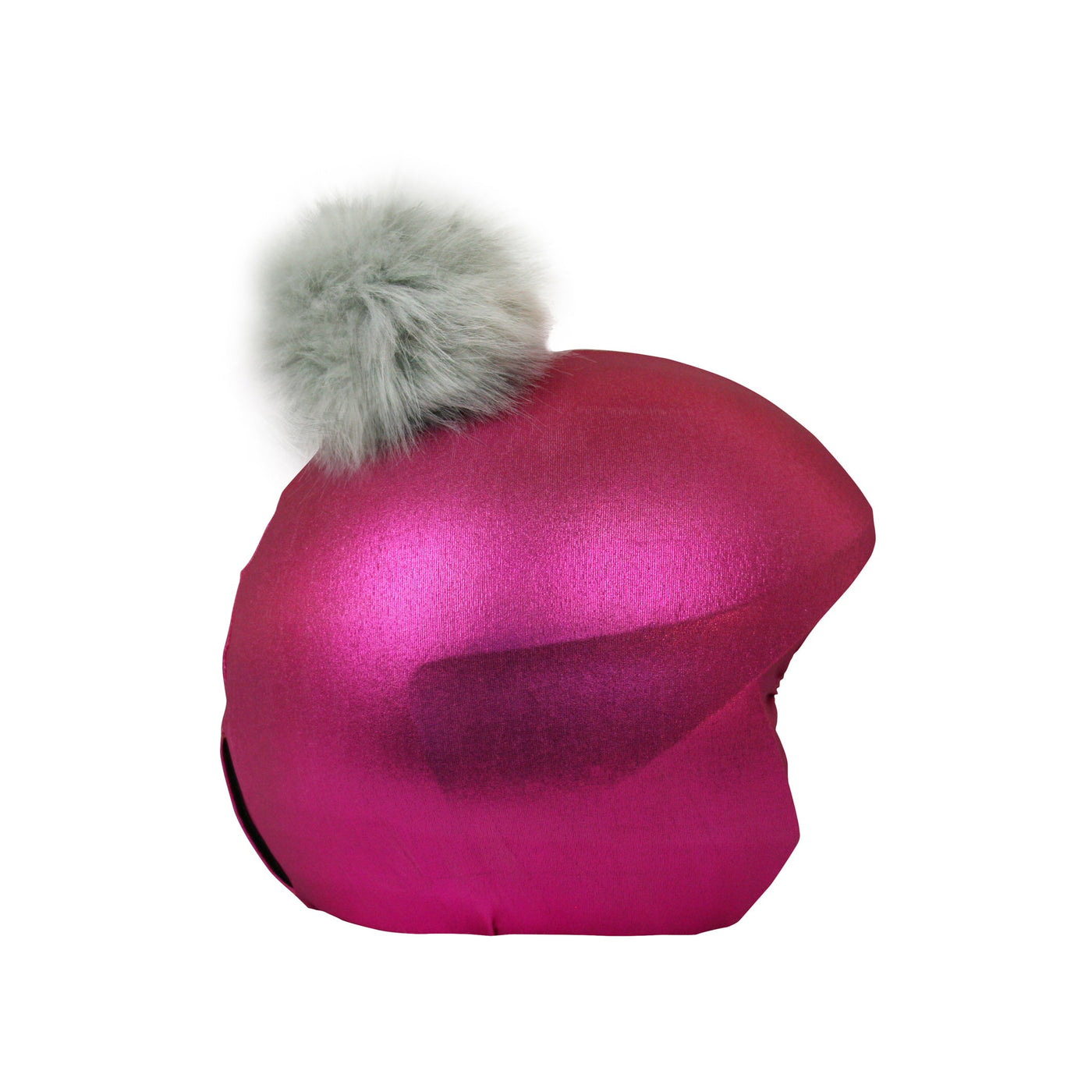 Coolcasc Exclusive Helmet Cover Pink Grey Pom