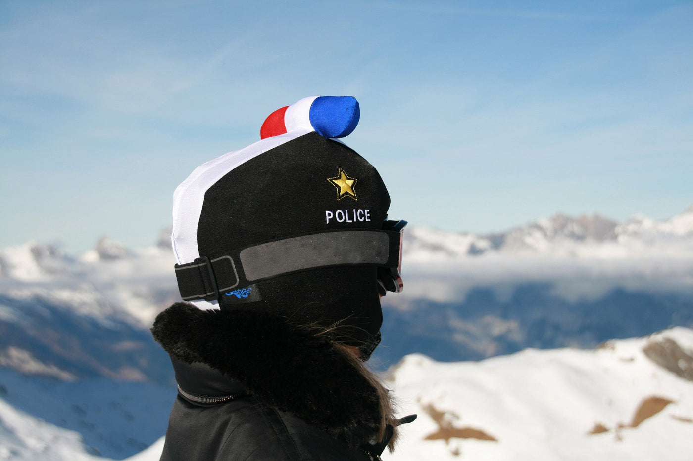 Coolcasc LEDS Helmet Cover Police