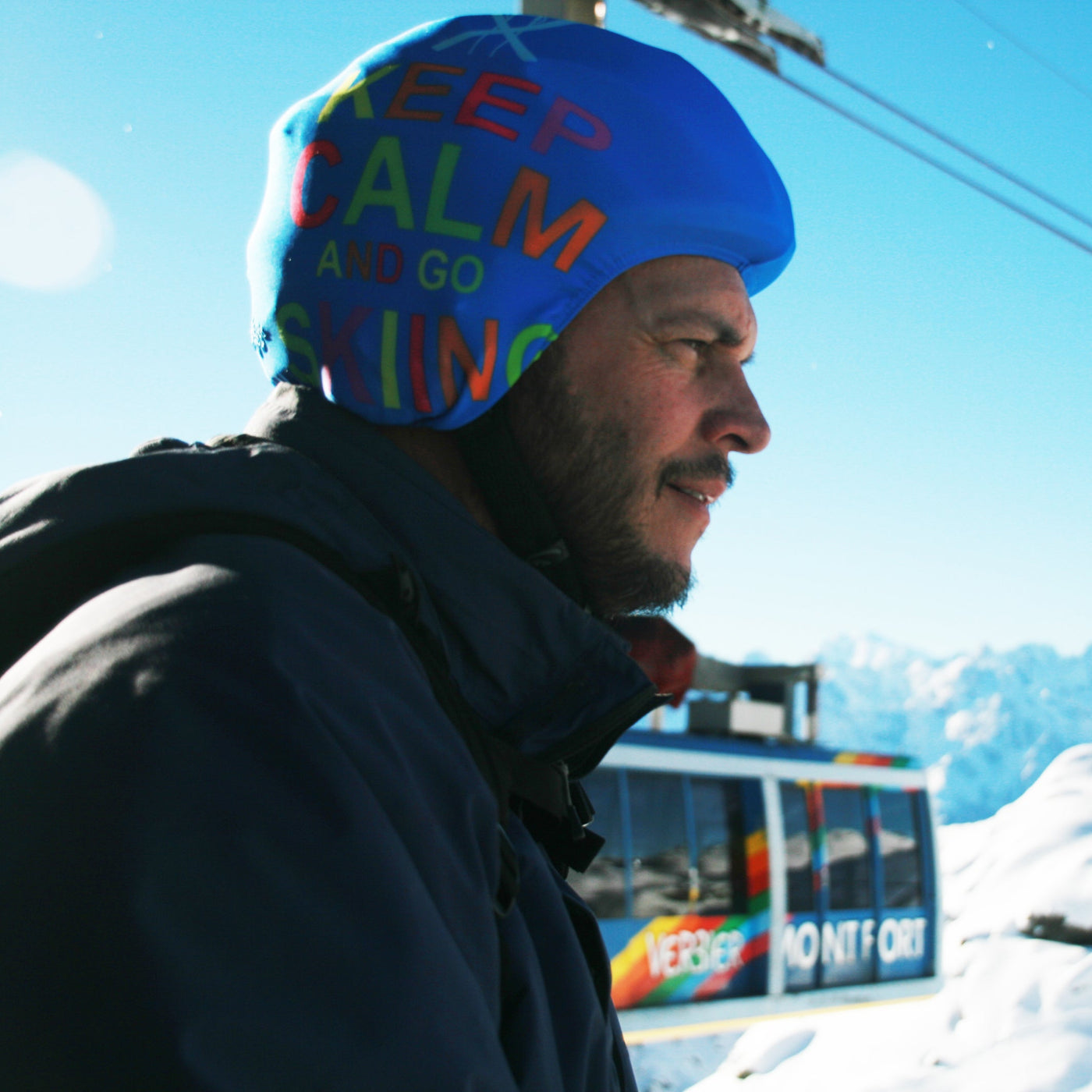 Coolcasc Printed Cool Helmet Cover Keep Calm