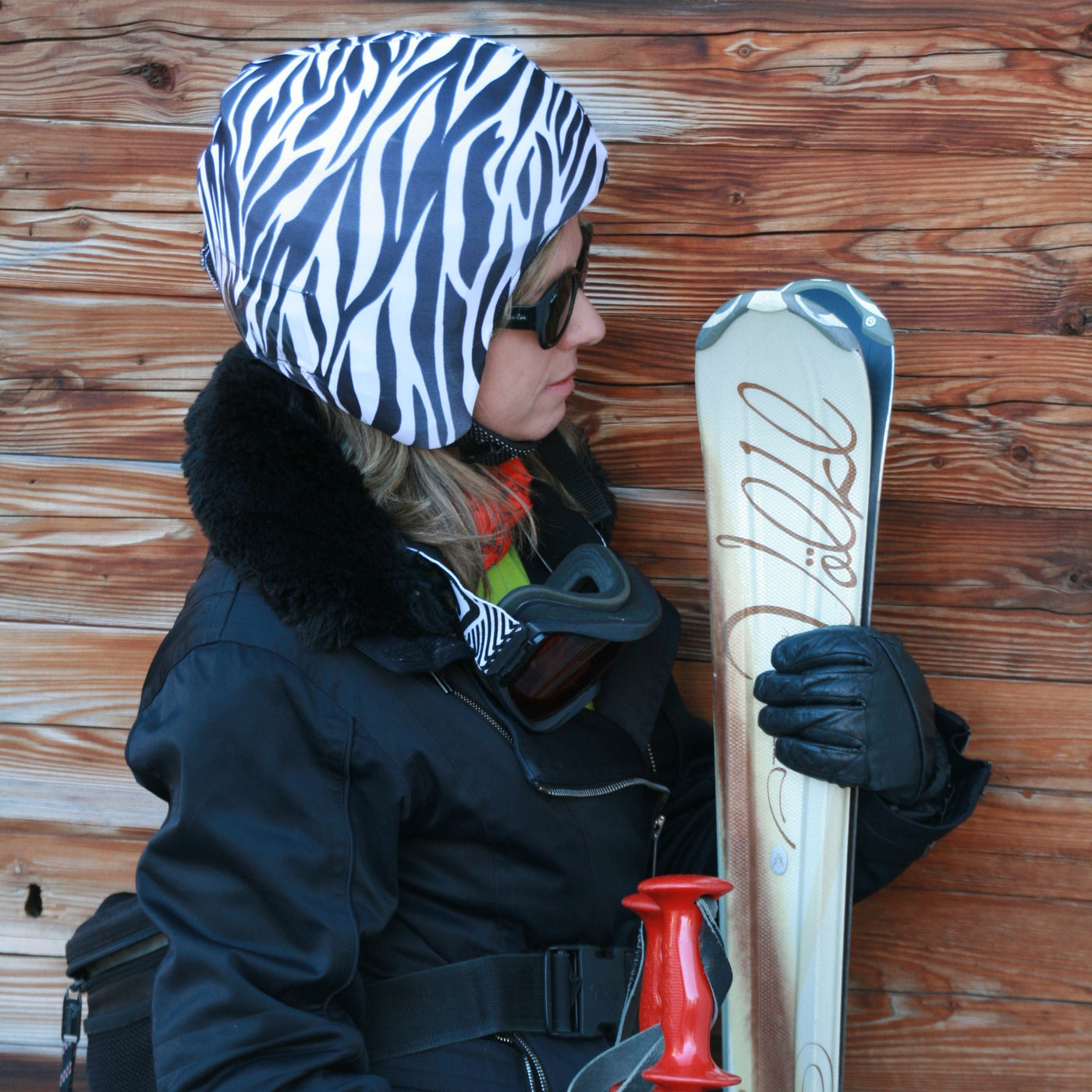 Coolcasc Printed Cool Helmet Cover Zebra