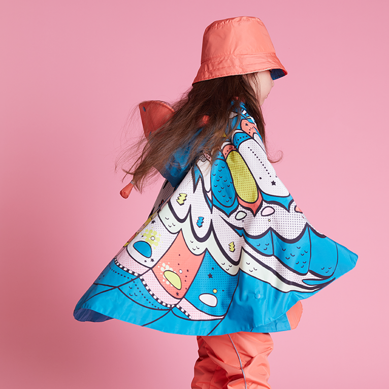 WeeDo Kids Rain Cape Holly Butterfly - Last One Left - Size 140cm