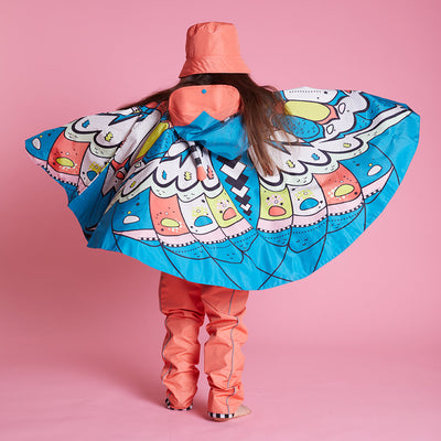 WeeDo Kids Rain Cape Holly Butterfly - Last One Left - Size 140cm