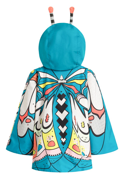 WeeDo Kids Rain Cape Holly Butterfly - Last One Left - Size 140cm