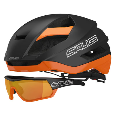 Salice Levante Helmet Black-Orange - DISCONTINUED