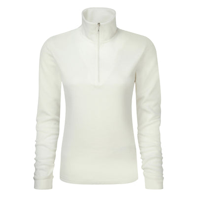 Manbi Ladies Microfleece Zip Winter White