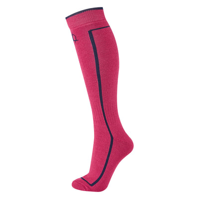 Manbi-PPP Performance Ski Sock Raspberry/Navy