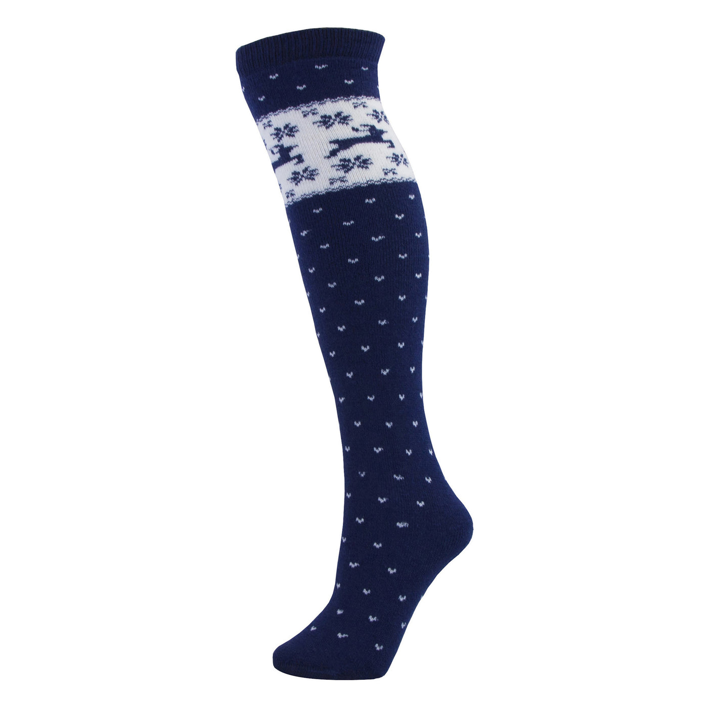 Manbi-PPP Performance Patterned Toddler Ski Sock Nordic Navy