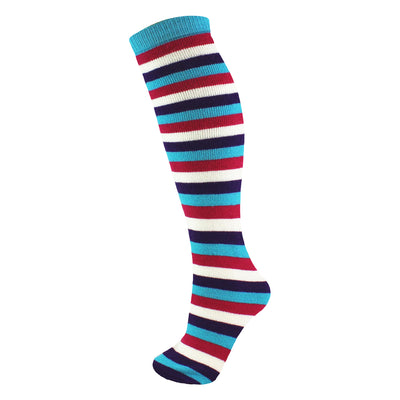 Manbi-PPP Patterned Tube Sock Mid Stripes Fig