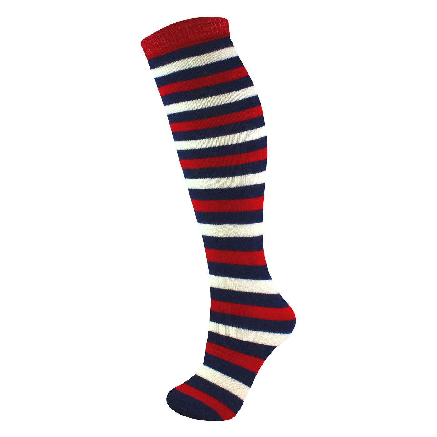 Manbi-PPP Patterned Tube Sock Mid Stripes Navy