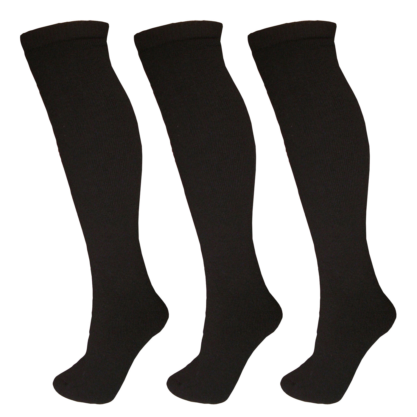 Manbi-PPP Adult Essential Tube Sock Triple Pack Black