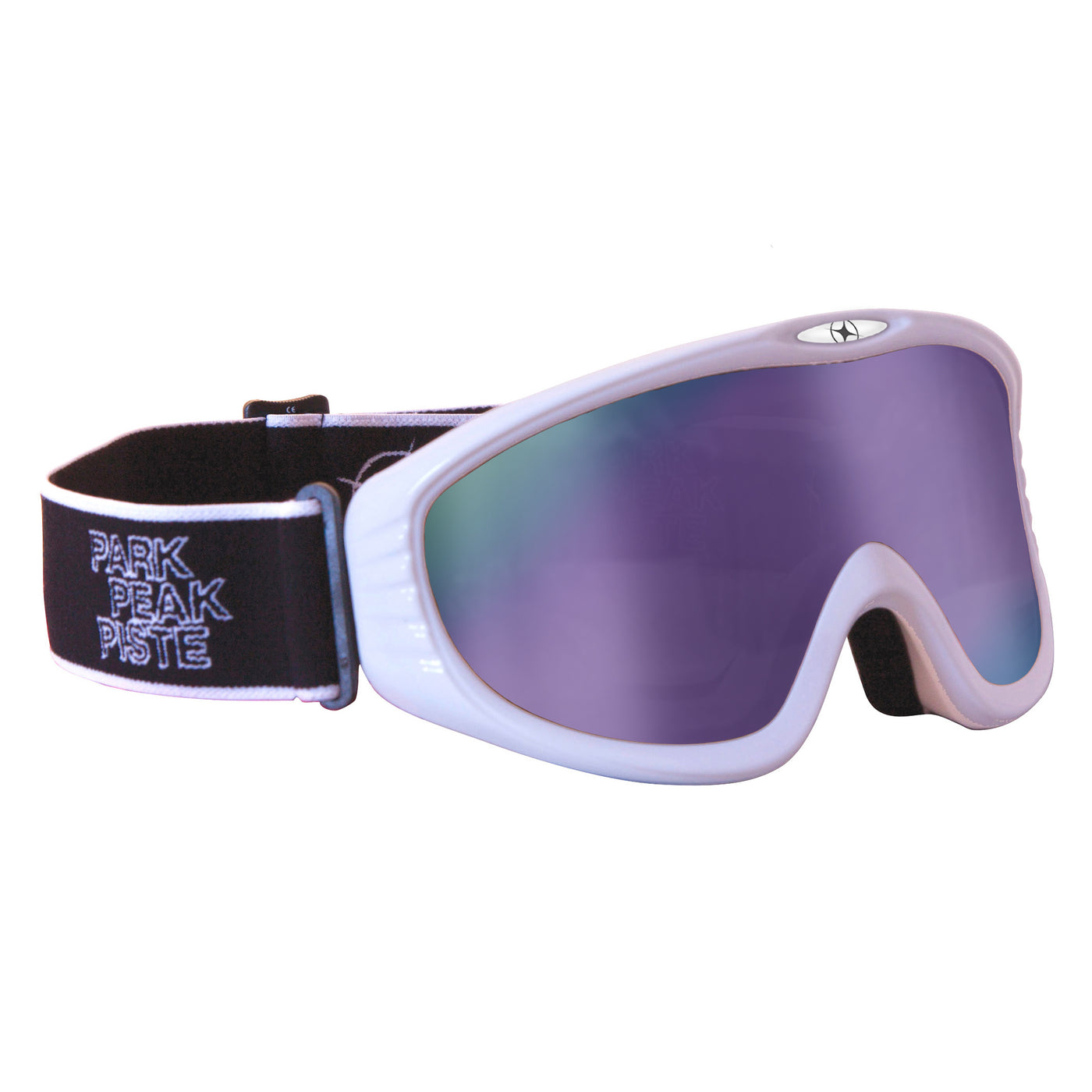 Manbi-PPP Adult Vulcan Goggle White Gloss/Purple Mirror - DISCONTINUED