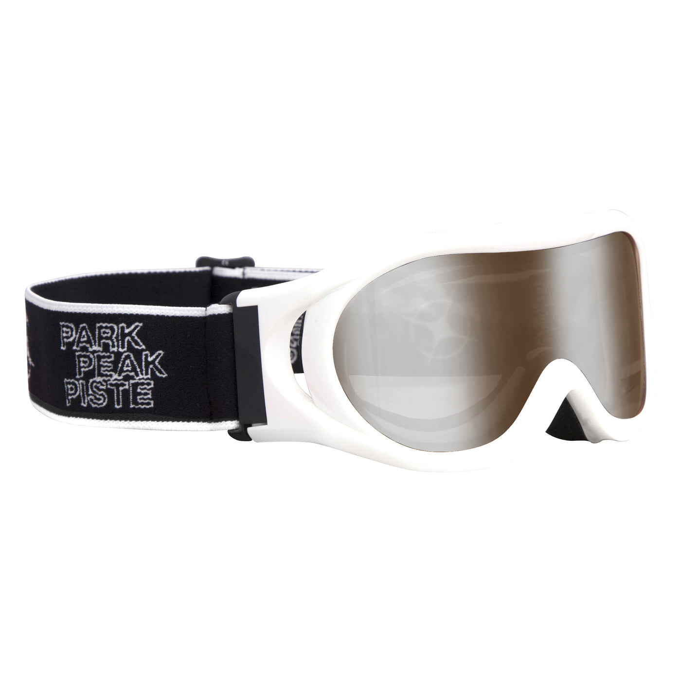 Manbi-PPP Kids Whizz Goggle White Gloss/Silver Mirror