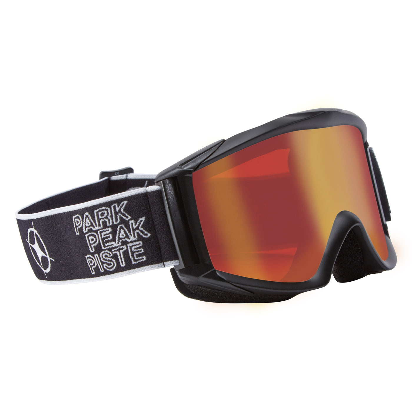 Manbi-PPP Adult Apollo Goggle Black Matt/Red Mirror