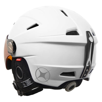 Park Peak Piste - Park Visor Pro Kids Helmet White Matt