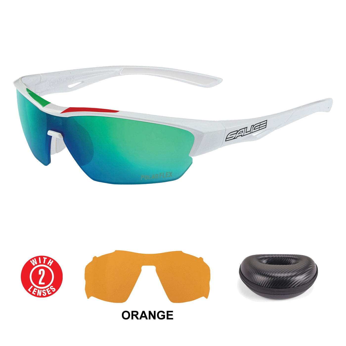 Salice 011 ITA RWP Mirror Polarised White ITA