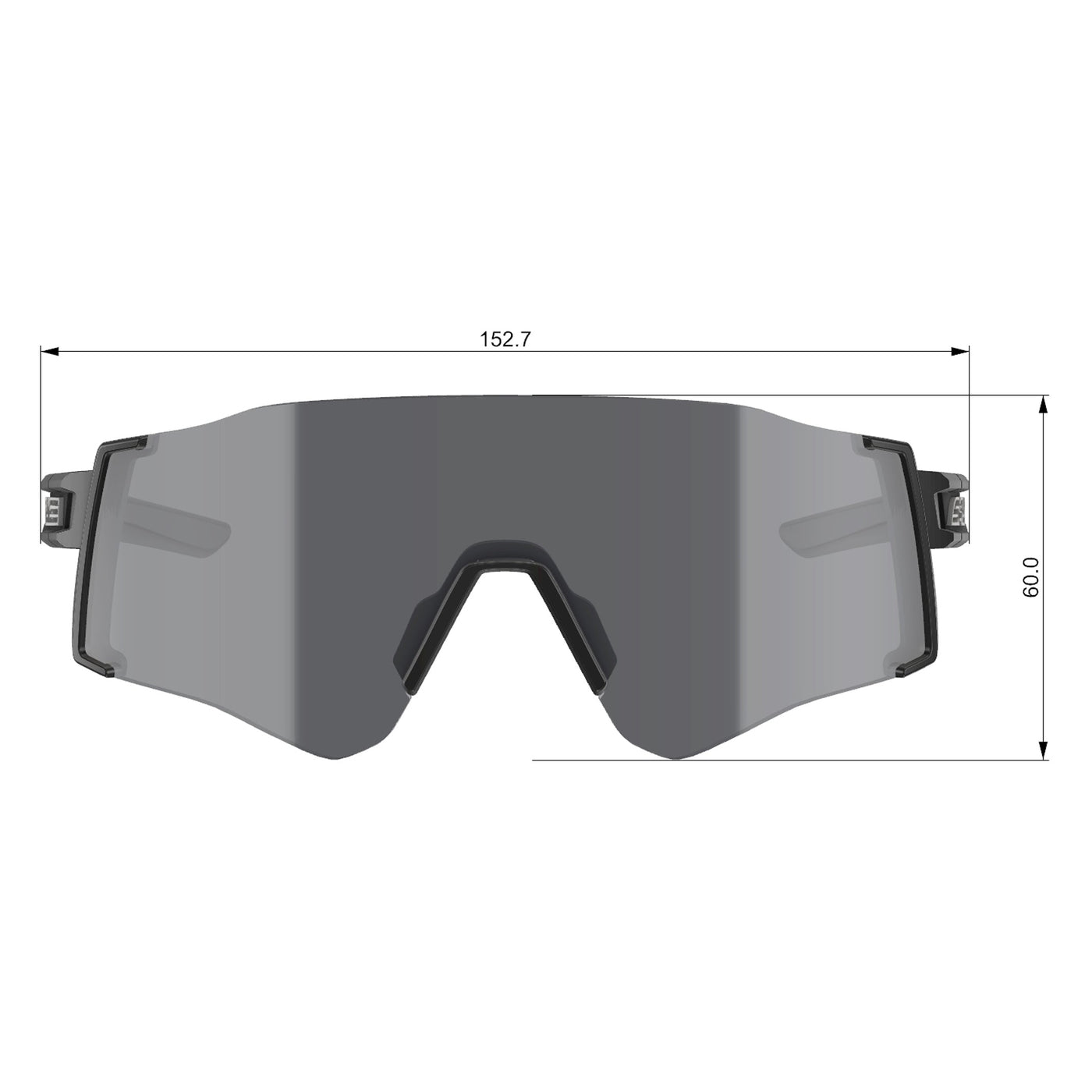 Salice 026 Sunglasses Spare Lens Mirror Blue