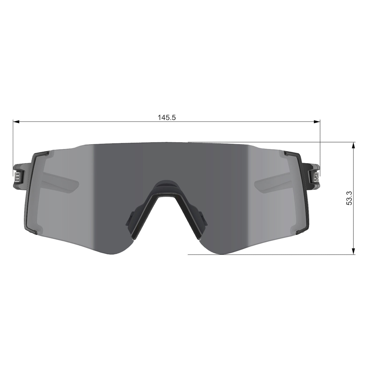 Salice 026 Small Sunglasses Spare Lens Mirror Red