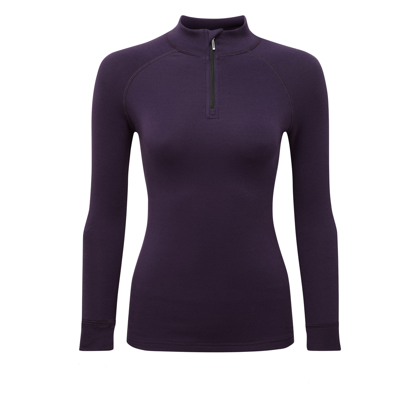 Steiner Ladies Soft-Tec Half Zip Thermal Top Purple/Black