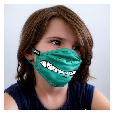 WeeDo Kids Face Mask Monster Green