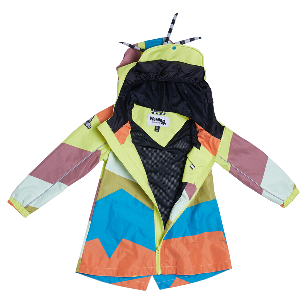 WeeDo Kids Rain Jacket Woody Bird - last one left - 116cm