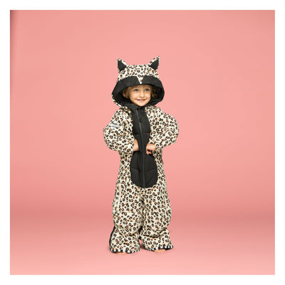 WeeDo Kids Snowsuit Leopard Black