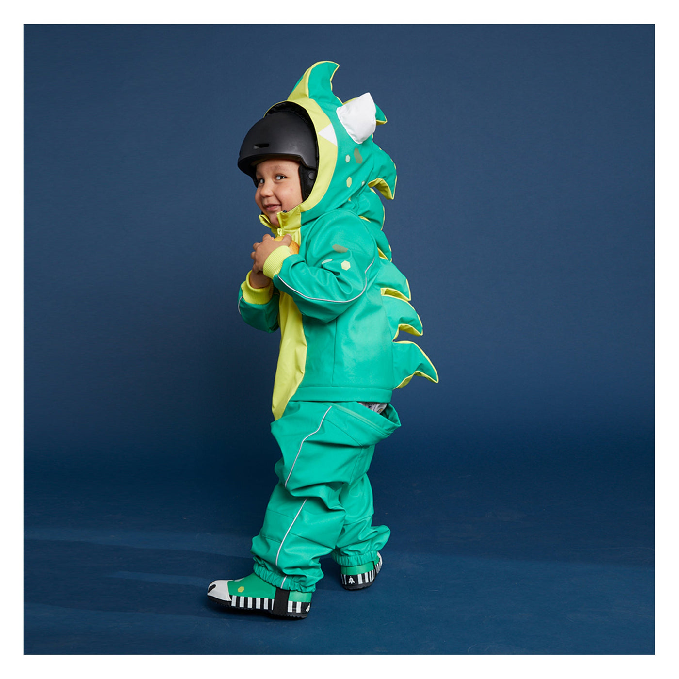 WeeDo Kids Rain Suit Monster Green